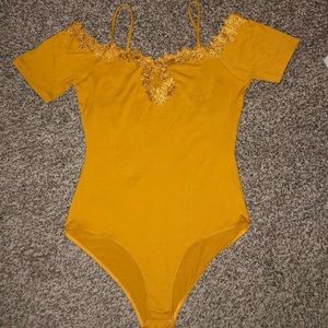 Charlotte Russe Mustard Onesie